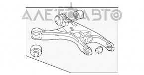 Maneta spate stânga inferioară Audi Q5 8R 09-17 ruptă silentioasă