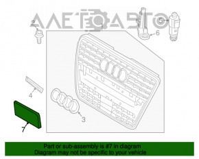 Placa de înmatriculare față Audi Q5 8R 09-12 pre-restilizare