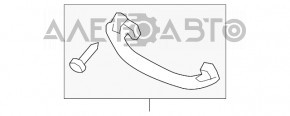 Manerul plafonului din față dreapta pentru Audi A4 B8 08-16, culoare gri deschis, pentru sedan.