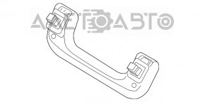 Ручка потолка задняя левая Audi A4 B8 08-16 седан, бежевая