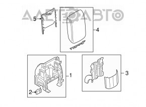 Brațul de cot Audi Q5 8R 09-17 piele neagră