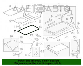 Garnitură panoramică interioară Audi Q5 8R 09-17