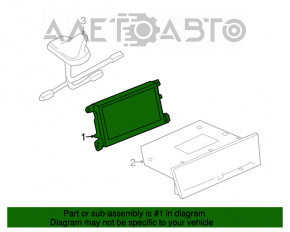 Monitor, display, navigație Audi A4 B8 08-16 cu acoperire protectoare uzată