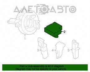 Modulul airbag SRS calculator pentru pernele de siguranță Audi Q5 8R 09-12