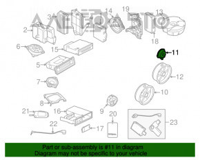 Sonerie ușă spate dreapta Audi Q5 8R 09-17 Bang and Olufsen