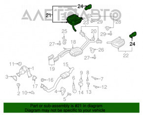 Silentioză spate dreapta Audi Q5 8R 13-17 3.0 tfsi