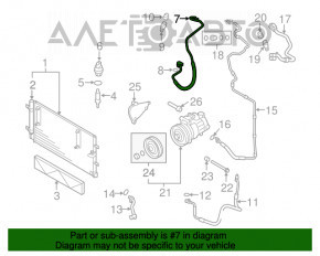 Compresorul de aer condiționat pentru Audi Q5 8R 13-17 3.0 tfsi