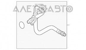 Racordul de racire a uleiului de transmisie automata pentru Audi Q5 8R 13-17 2.0T, admisie scurta, nou, original OEM