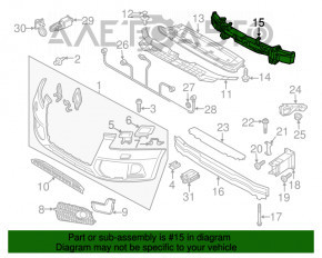 Absorbantul de bara fata Audi Q5 8R 13-17 restilizat, zgarieturi