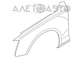 Aripa față stânga Audi Q5 8R 13-17 restilizat alb LS9R/Y2