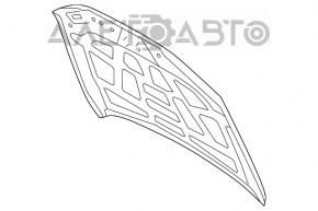 Capota goala Audi Q5 8R 13-17 rest, aluminiu nou original OEM