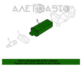 Blocul de control al senzorilor de presiune a anvelopelor TMPS Audi A3 8V 15-20