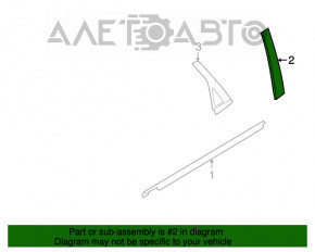 Capac usa spate stanga a usii laterale Ford Focus 08-11, structura frontala.