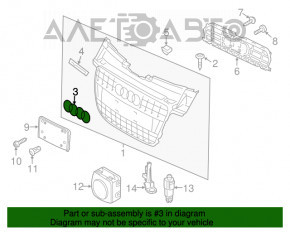 Grila radiator emblema grila Audi A3 8V 15-20 nou original OEM