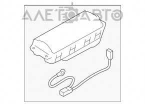 Airbagul de pasager din bordul Audi A4 B8 08-16