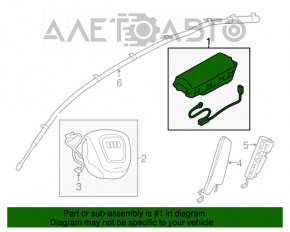 Airbagul de pasager din bordul Audi A4 B8 08-16