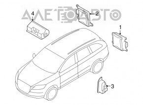 Senzație de blind spot BSM dreapta Porsche Macan 15-