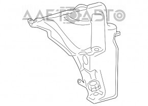 Rezervorul de spălare a parbrizului Audi A4 B8 08-16 fără gât, cu senzor.