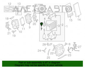 Клапан печки кондиционера Audi Q5 8R 09-17