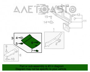 Capac portbagaj Audi A4 B8 08-16 sedan, prinderea este rupta, necesita curatare