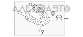 Накладка шифтера Audi A4 B8 13-16 рест под start/stop с управлением медии