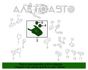 Capacul schimbatorului Audi Q5 8R 09-17 cu start-stop, cu control multimedia, tip 2