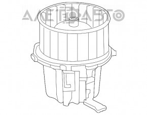 Motorul ventilatorului de încălzire Audi A4 B8 13-16 resturi