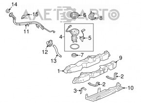 Gâtul de umplere Ford Explorer 20- 2.3T