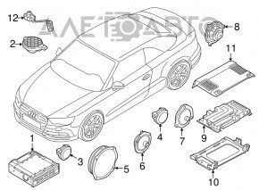 Difuzor ușă față dreapta Audi A3 8V 15-19 Bang and Olufsen