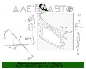 Garnitura de etanșare a capotei de blocare a capotei Audi A3 8V 15-16