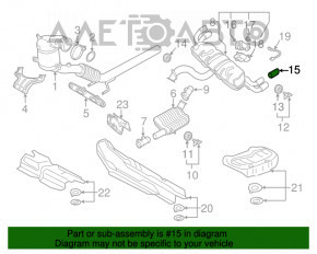 Насадка глушителя левая Audi A3 8V 15-20 хром