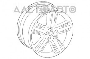 Диск колесный R18 Audi A3 8V 15-16 дорест 5 спиц