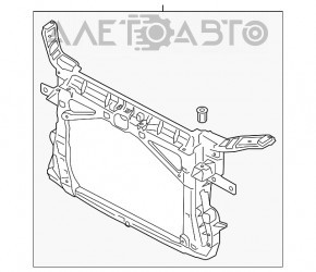 Televizor radiator Audi A3 8V 15-20 4d 1.8T, 2.0T nou neoriginal.