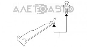 Garnitură capotă-aripa stânga Audi A3 8V 15-19 4d nou original OEM