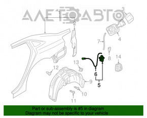 Inchidere usi rezervor de combustibil Audi A3 8V 15-20 nou original OEM