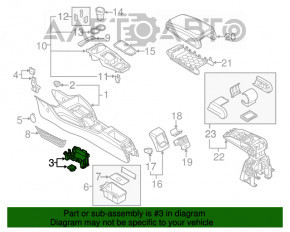 Крепление шифтера КПП Audi A3 8V 15-20