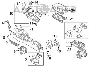 Крепление шифтера КПП Audi A3 8V 15-20