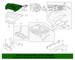 Водительское сидение Audi A3 8V 15-20 4d, 5d, с airbag, кожа, электро, черное, под химчистку