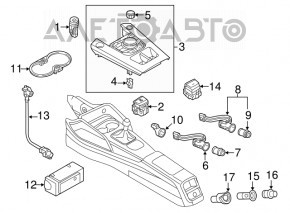 Butonul Start-Stop Audi A3 8V 15-16 4d