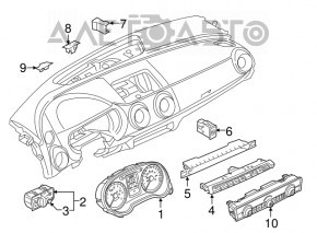 Panoul de instrumente Audi A3 8V 15-16 4d afișaj color