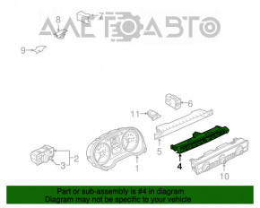 Panoul de comutatoare Audi A3 8V 15-16 4d pentru senzorii de parcare, selectarea modului de condus