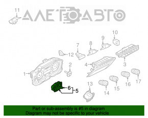 Controlul farurilor Audi A3 8V 15-20 LED, sub faza de drum