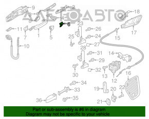 Capac maner exterior fata stanga Audi A3 8V 15-20