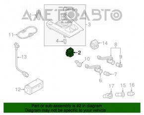 Butonul de parcare Audi A3 8V 15-16 4d crom