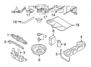 Пенопласт под инструмент Audi A3 8V 15-16 4d, fwd