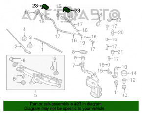 Injectoarele de spălare a parbrizului stânga Audi A3 8V 15-20