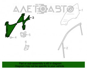 Стеклоподъемник с мотором передний правый Audi A3 8V 15-20