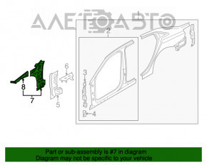 Четверть передняя правая Audi A3 8V 15-20 4d, 5d белая