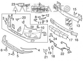 Dop cârlig remorcare bara față Audi A3 8V 15-16 nou original OEM