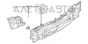 Задняя панель Audi A3 8V 15-18 4d, 5d, 2 части, белая, примята